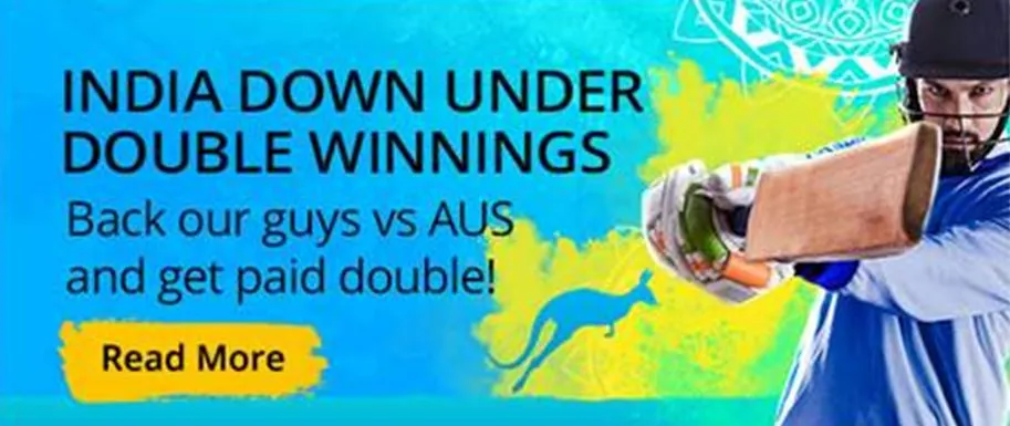 10CRIC Double Winnings on India tour of Australia