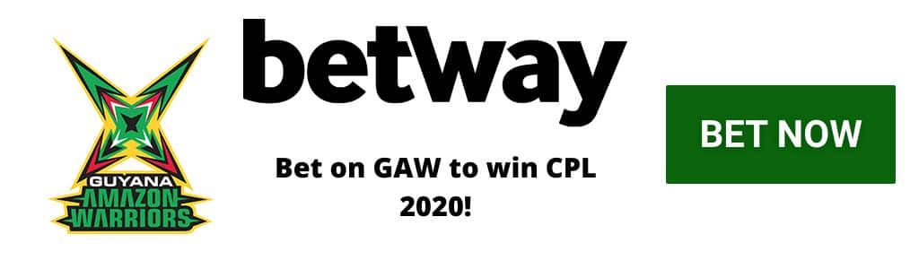 GAW CPL 2020 Odds at Betway