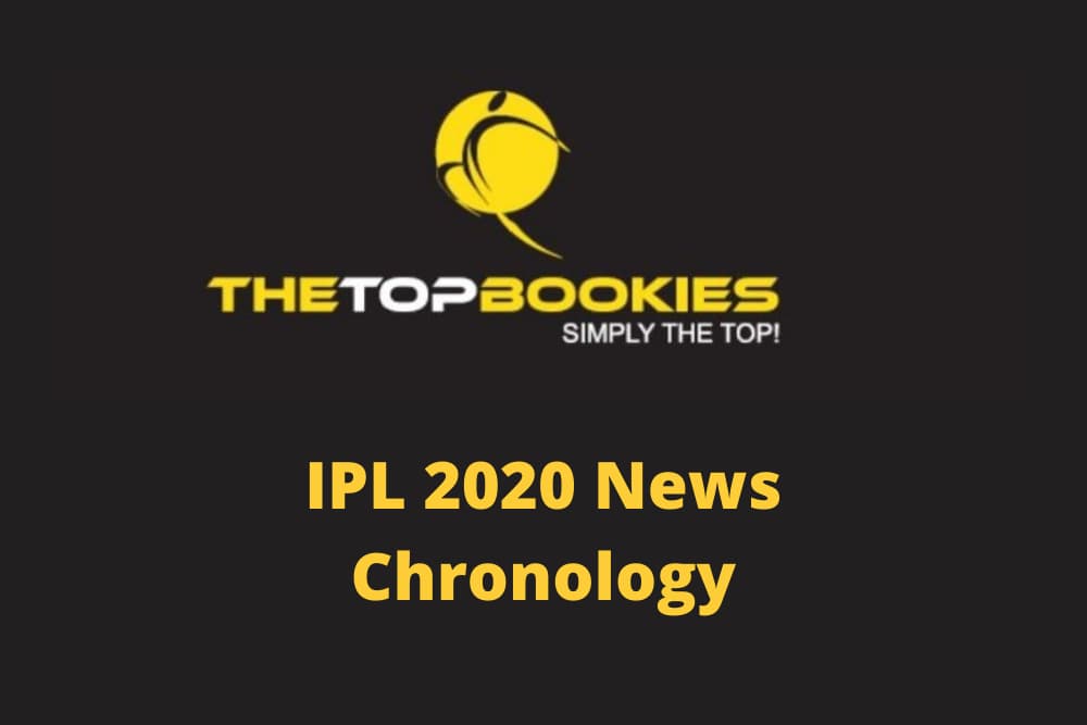 IPL 2020 – News Chronology