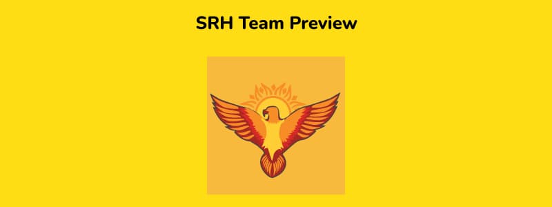 SRH - IPL 2021 in UAE Team Preview
